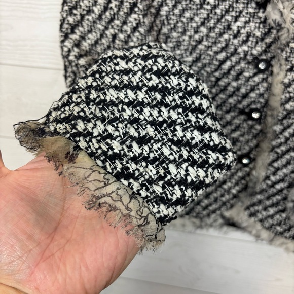 Rickie Freeman for Teri Jon Tweed Blazer Size 6 - Picture 3 of 15